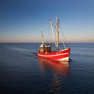 Crab cutter in the North Sea