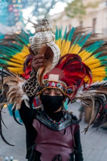 Tzotzil dancers performing for tourists