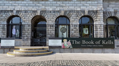 Entrance to Trinity College Library