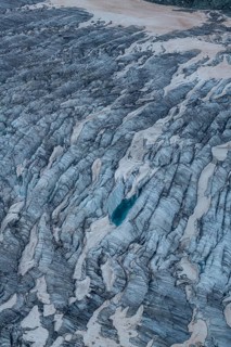 Close up of Little Matterhorn glacier
