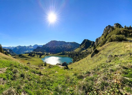 Seebergsee in a hollow