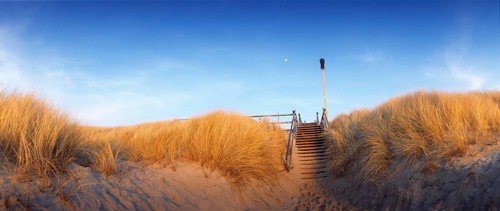 Crossing the beach in Westerland