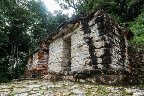 Ancient Maya archaeological site Bonampak