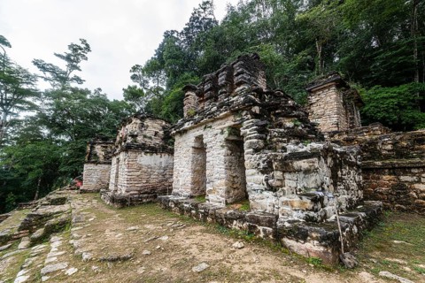 Ancient Maya archaeological site Bonampak