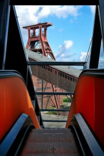Escalator to the visitor centre and Ruhr Museum at Zeche Zollverein