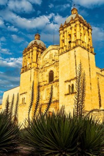 Church of Santo Domingo de Guzman at sunset