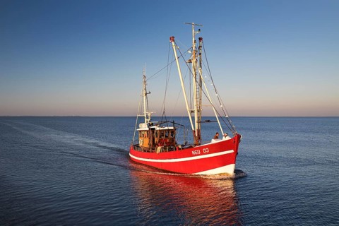 Crab cutter in the North Sea