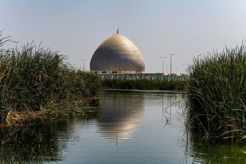 Martyrs Monument in Chabaish in the Mesopotamian Marshes