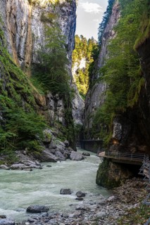 River Aare flowing through the Aare gorge