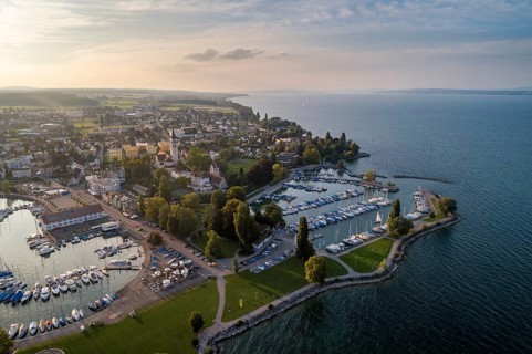 Evening atmosphere at the harbour