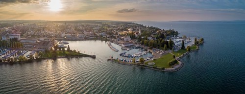 Evening atmosphere at the harbour