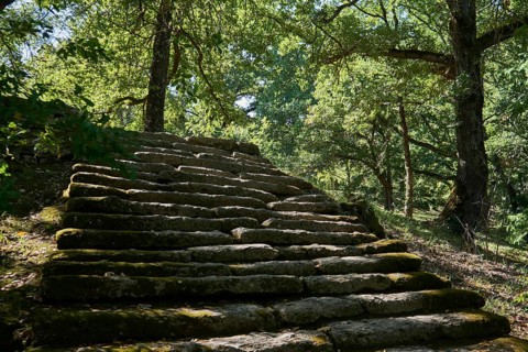 Old stone staircase