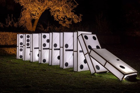Autumn Lights in the Bridgehead Park