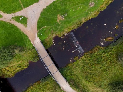 Luekati footbridge over the Pirita River