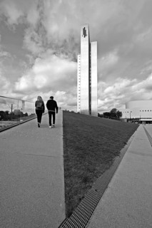 The green roof of the Koe Bogen II. A walkable