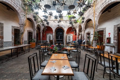 Colonial courtyard