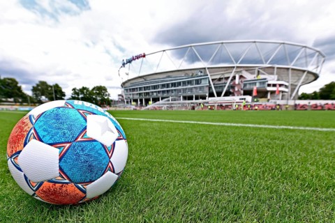 Derbystar League Ball and the Bayarena Leverkusen