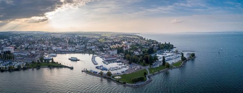 Evening atmosphere at the harbour