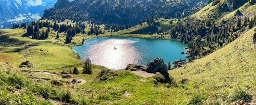 Seebergsee in a hollow