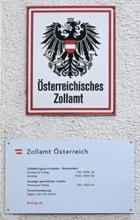Sign Austrian Customs Office