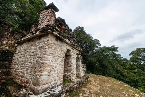 Ancient Maya archaeological site Bonampak