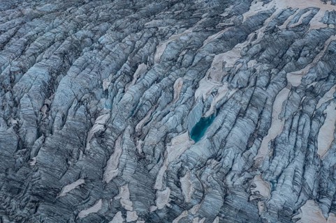 Close up of Little Matterhorn glacier