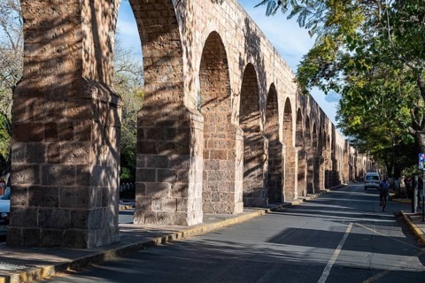 Aqueduct in the Unesco site Morelia