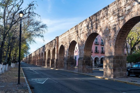 Aqueduct in the Unesco site Morelia