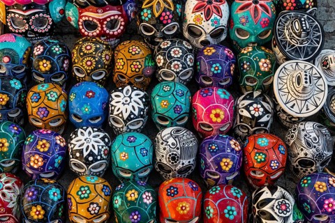 Masks as souvenirs for sale