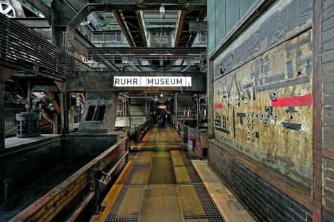 Entrance to the Ruhr Museum through old industrial facilities of the Zollverein colliery