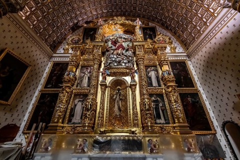 Beautiful interior of the Church of Santo Domingo de Guzman