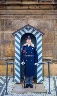 Polish guards at the portal of Prague Castle