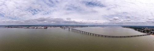 Large panoramic aerial view