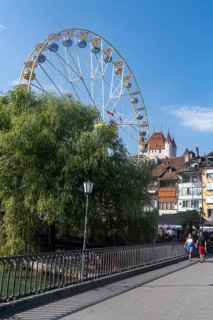 Thun castle overlooking Thun