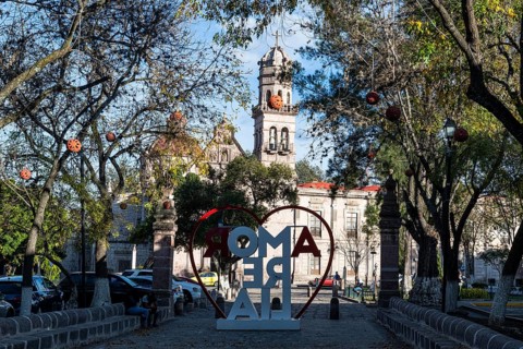 Pedestrian zone in the Unesco site Morelia