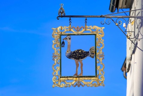 Guild sign in the historic old town