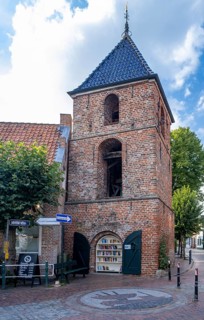 Bell tower of the Protestant Reformed Church in Greetsiel