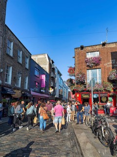 Lively neighbourhood with many visitors