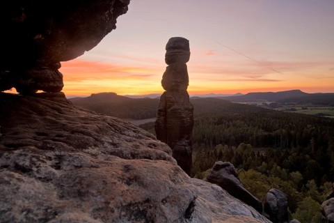 Sunrise at the rock Barbarine