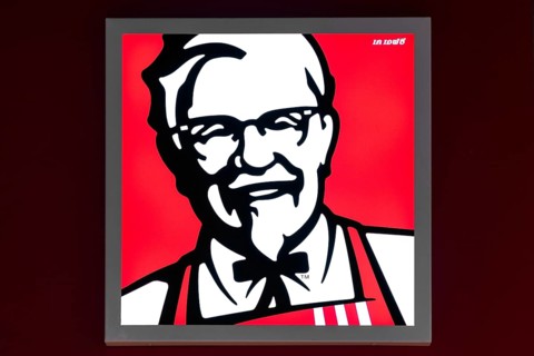 Logo KFC Kentucky Fried Chicken Figure Harland D. Sanders