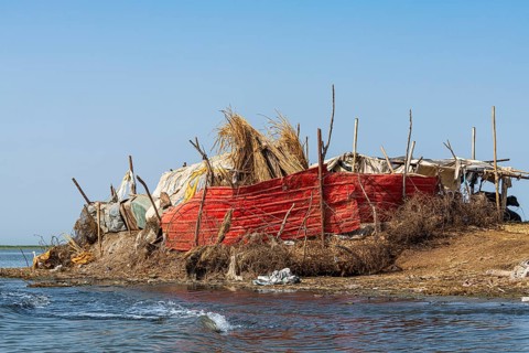 Reed house of Marsh Arabs