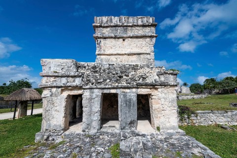 Pre-Columbian Mayan walled city Tulum