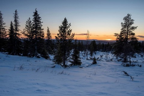 Sunset seen from the top of Pallas