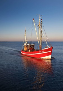 Crab cutter in the North Sea