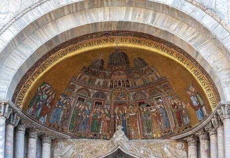 Deposition of relics of Saint Mark the Evangelist mosaic