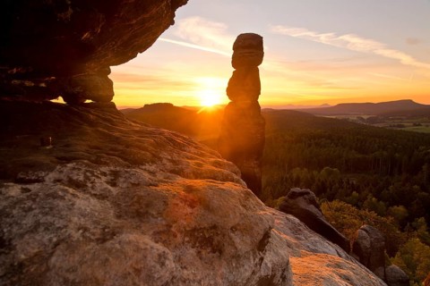 Sunrise at the rock Barbarine