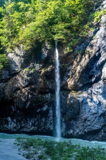 River Aare flowing through the Aare gorge