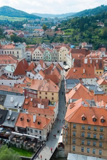 Town view from the castle tower