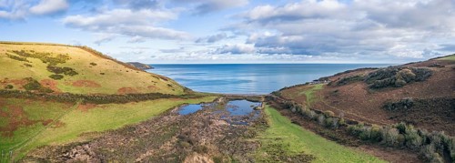 Panorama over Man Sands