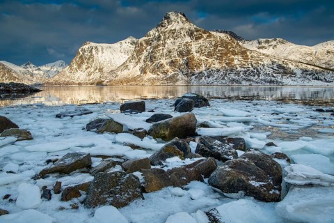 Winter Scandinavian landscape